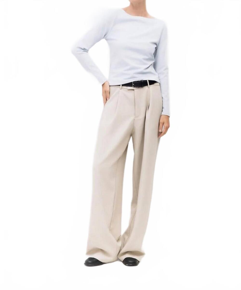NEW MOD REF martina long sleeve top in heathered gray